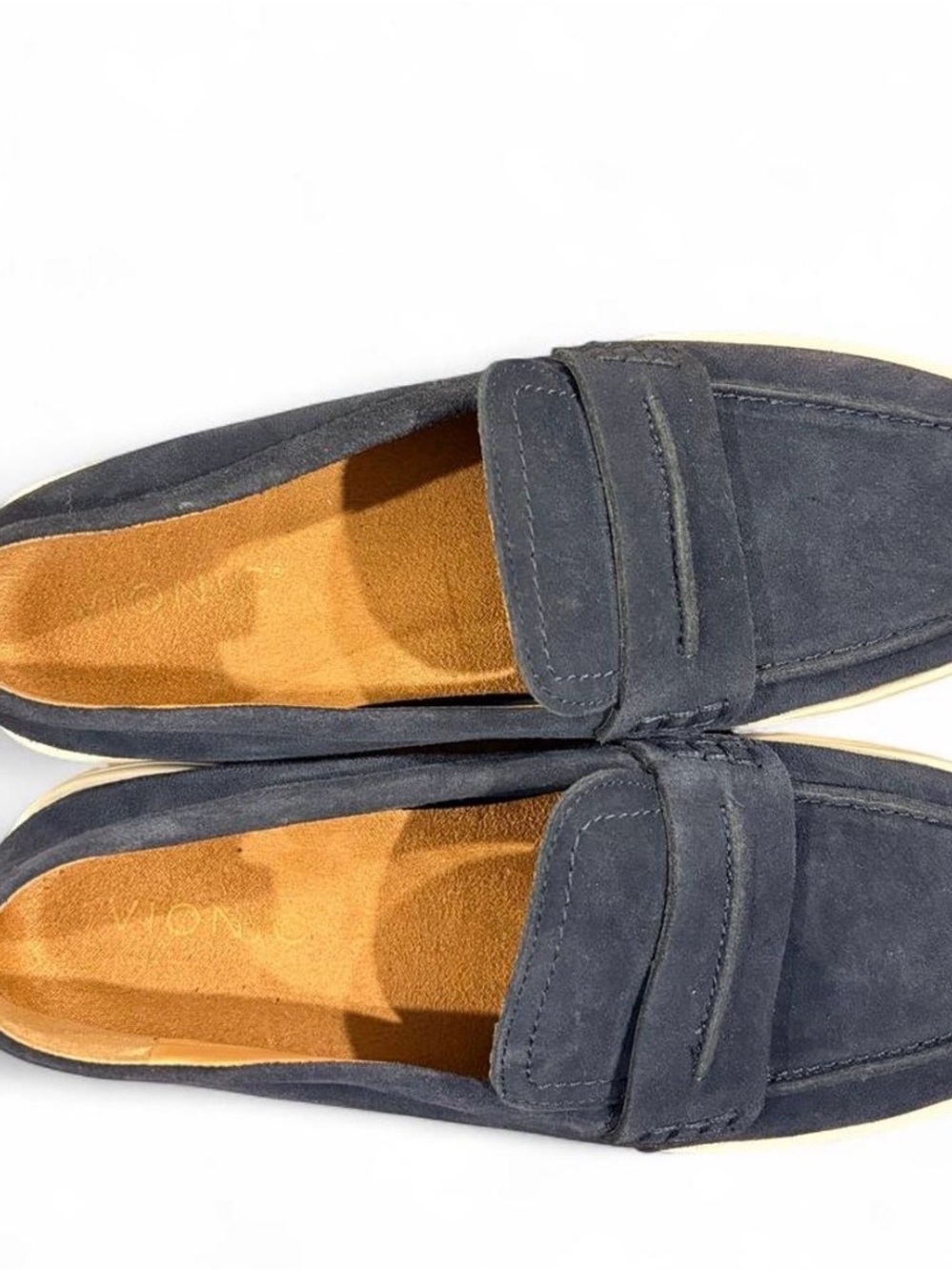 Vionic Chantel Navy Blue Suede Loafers Womens Size 9 NWOB - Picture 5 of 6